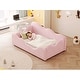 preview thumbnail 12 of 11, Upholstered Toddler Bed with Cloud Design and Safety Guardrails