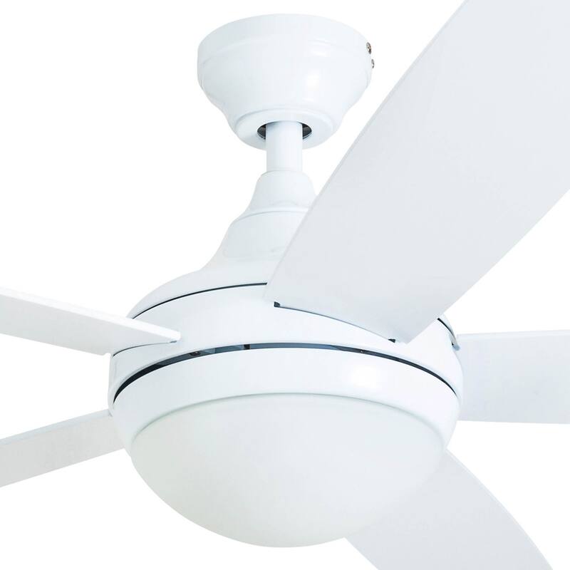 Copper Grove Mills 52-inch Modern White LED Ceiling Fan with Remote