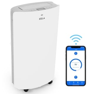 Top Product Reviews For Della 14000 Btu Wifi Portable Ac Unit 11000 Btu Heater Cool Fan Quiet Standard 15874575 Overstock
