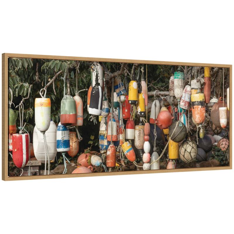 Kate and Laurel Buoys by Emiko and Mark Franzen F2 Images Framed Canvas Wall Art Print - 40 x 18