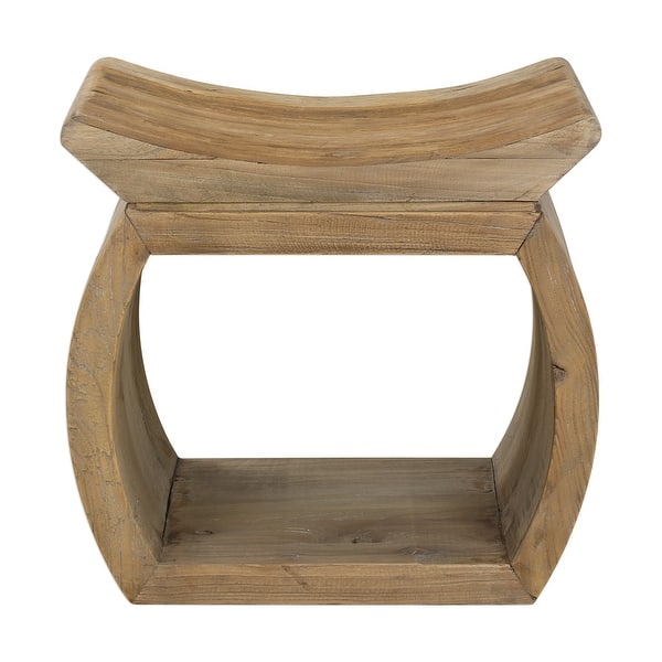slide 2 of 3, Uttermost Connor Reclaimed Elm Accent Stool