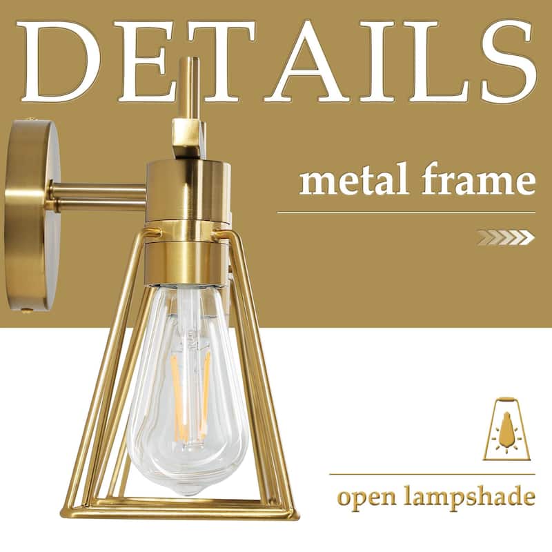 Dimmable Bathroom Vanity Light Over Mirror Wall Sconce for Bathroom - 3-Light