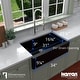 preview thumbnail 44 of 62, Karran Farmhouse/ Apron-front Quartz Single Bowl Kitchen Sink