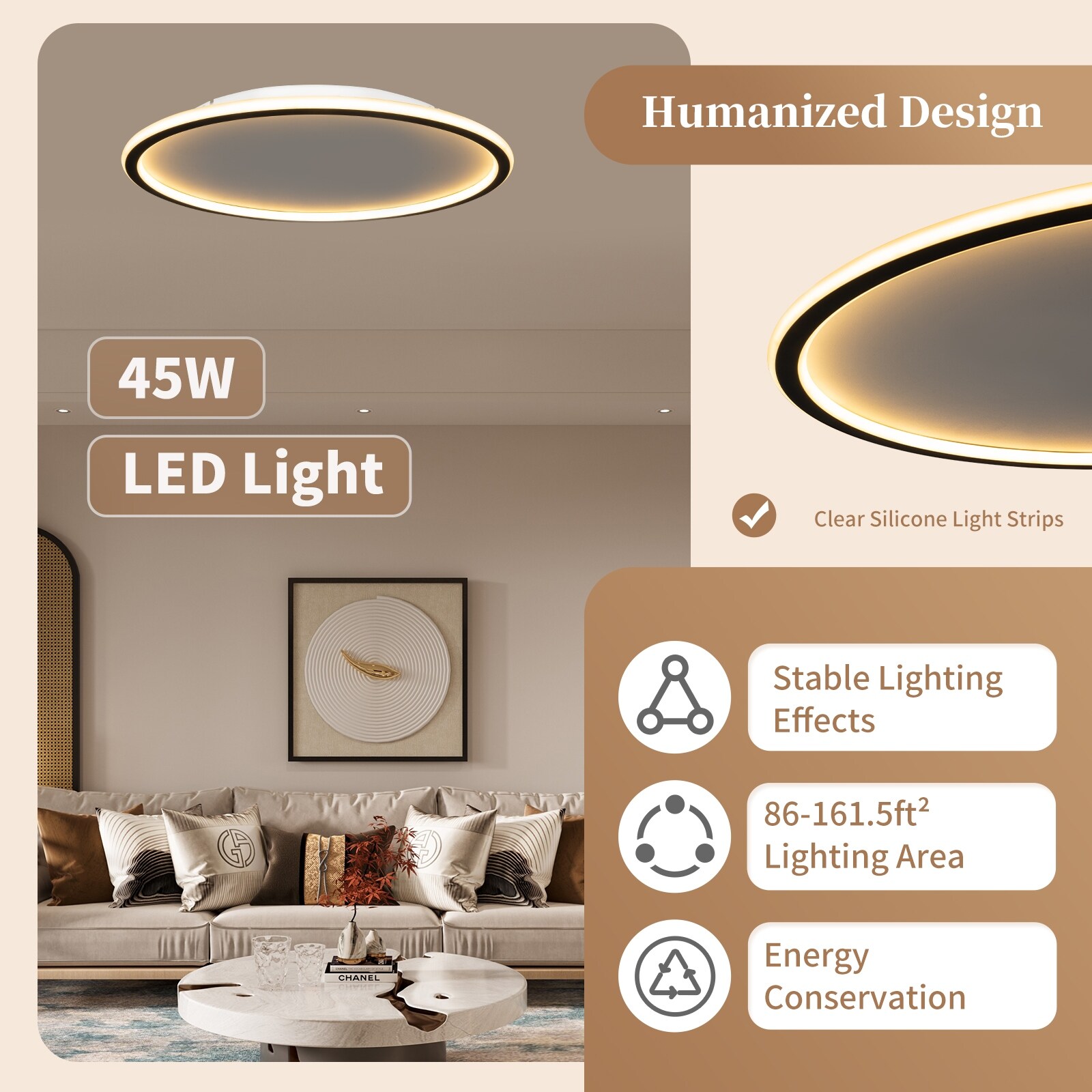 Modern Dimmable Simple Flush Mount LED Ceiling Light On Sale Bed Bath Beyond 36098034