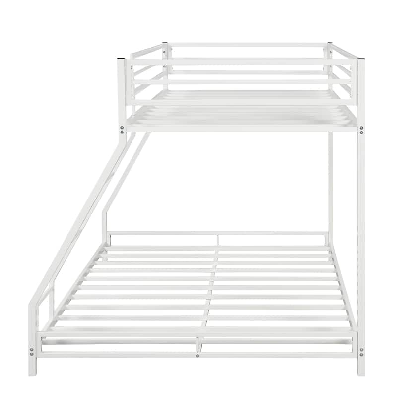 Metal Floor Bunk Bed, Twin over Full,