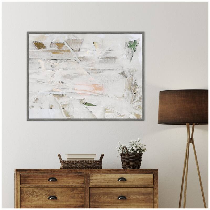 Kate and Laurel NC ZG Builder by Nikki Chu Framed Canvas Wall Art Print