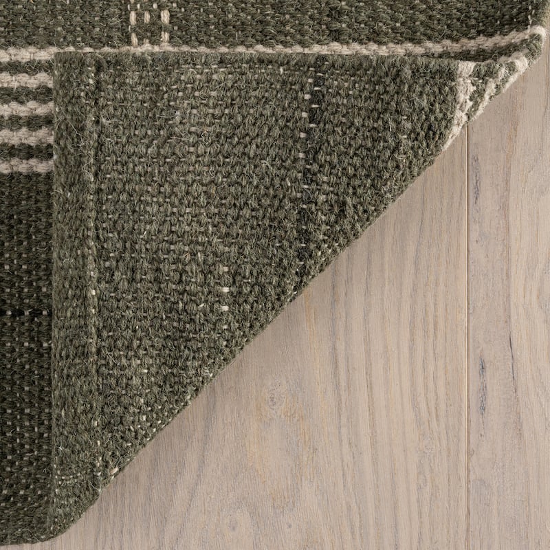 Nate Berkus Downing Plaid Wool Cozy Area Rug