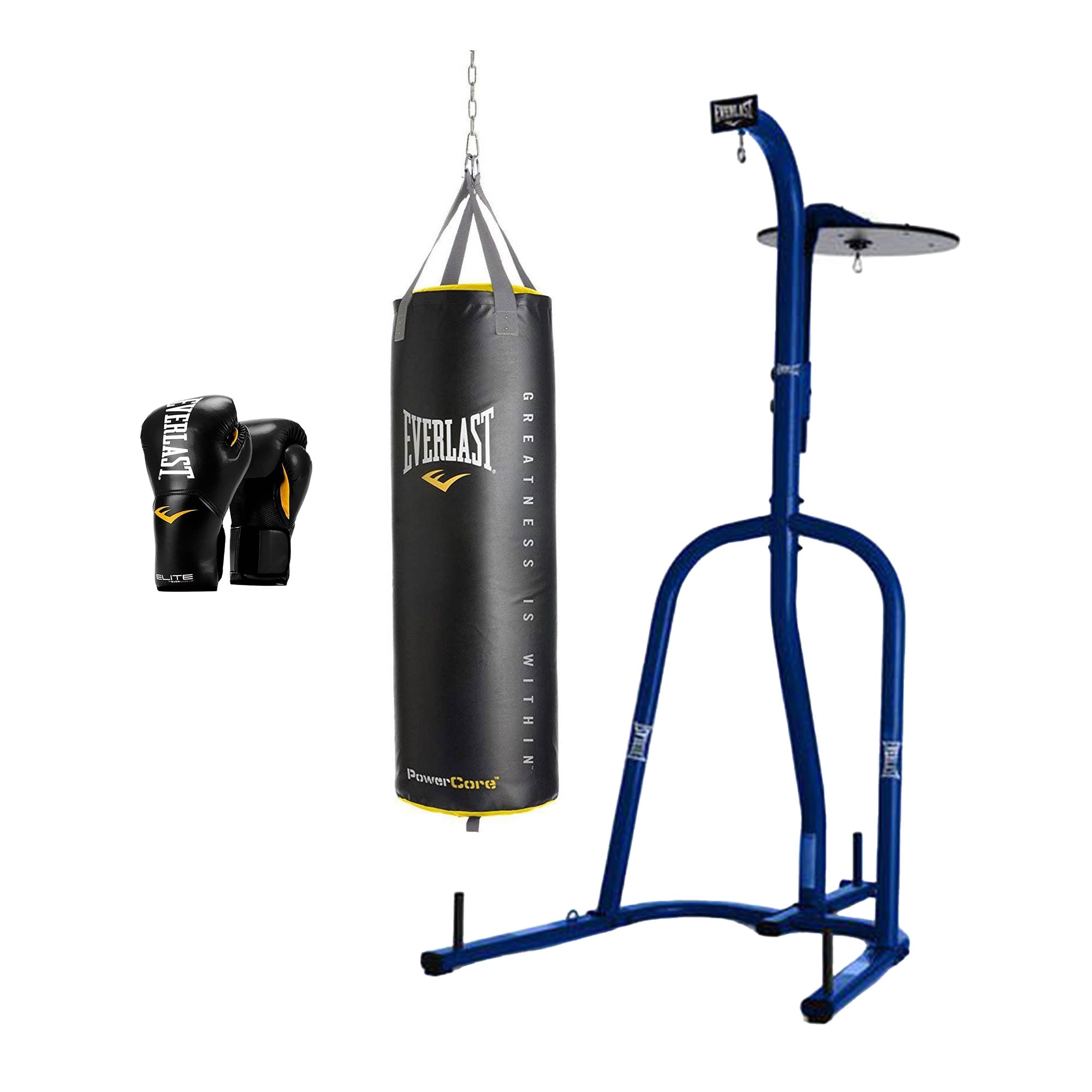 Everlast 100 lb heavy bag shop with stand