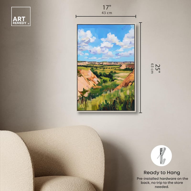 Rolling Hills and Sky I Canvas by Art Remedy