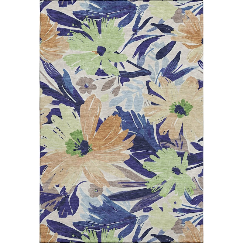 Premium Washable Super Soft Casual Floral Mayfield Rug