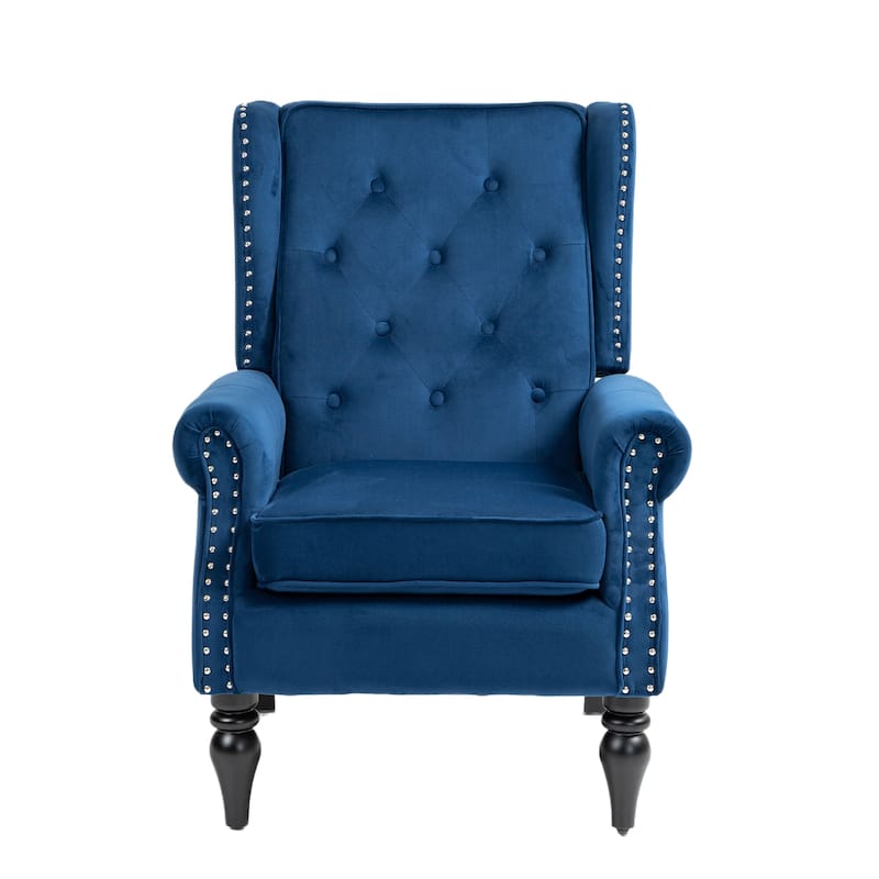 Wood Frame Armchair, Modern Accent Chair Lounge Chair for Living Room
