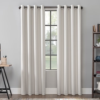 Scott Living Mavis Herringbone Total Blackout Grommet Curtain Panel (As Is Item). Opens flyout.