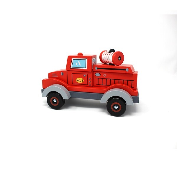 jack jack plays fire truck