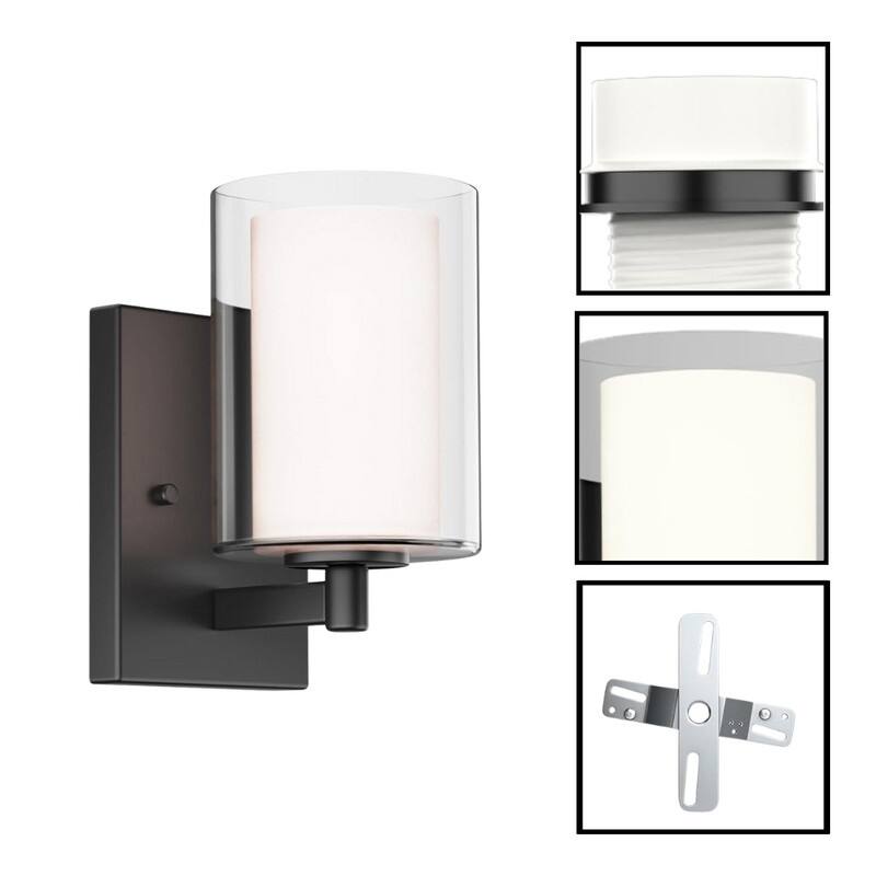 E26 Wall sconces black bedroom wall lighting glass wall lighting