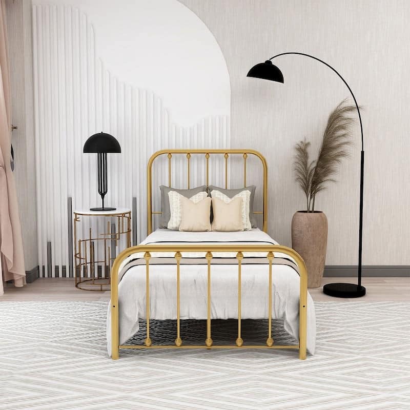 Alazyhome Sturdy Metal Platform Bed Frame