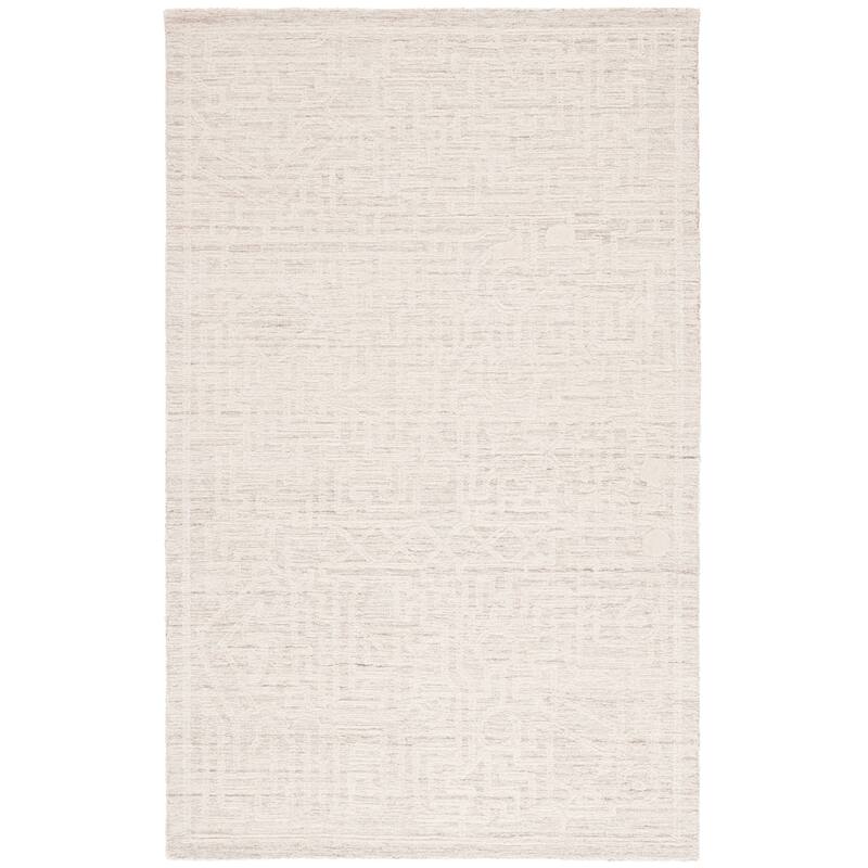 SAFAVIEH Handmade Abstract Cella Modern & Contemporary Wool Rug - 3' x 5' - Beige/Ivory