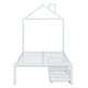 preview thumbnail 18 of 25, Twin Size Metal Platform Bed with Two Drawers