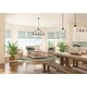 preview thumbnail 4 of 14, Hunter Devon Park 5-Light Linear Chandelier - Kitchen Island, Dining Room - Rustic, Farmhouse