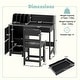 preview thumbnail 3 of 8, Gymax Kids Study Desk & Chair Set w/Chair 2 Storage Cabinets Drawer 4