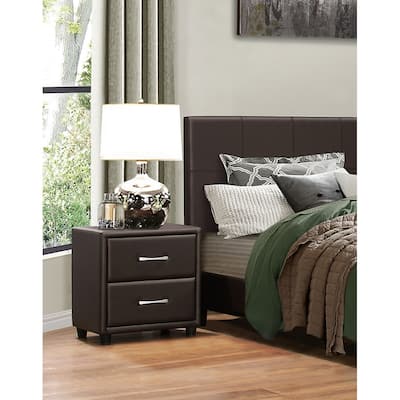 1pc Bedroom Furniture Two Drawers Nightstand