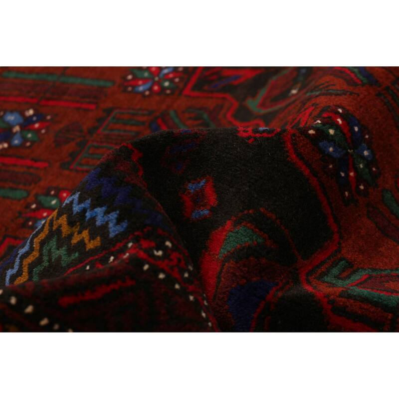 Teimani Black, Copper Rug 4'1" x 6'11" - 4'1 x 6'11
