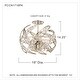 preview thumbnail 7 of 5, Quoizel Crescent Polished Nickel 4-light Semi-flush Mount