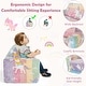 preview thumbnail 5 of 4, 2-in-1 Toddler Couch Foam Kids Convertible Sofa Toddler Couch Lounger
