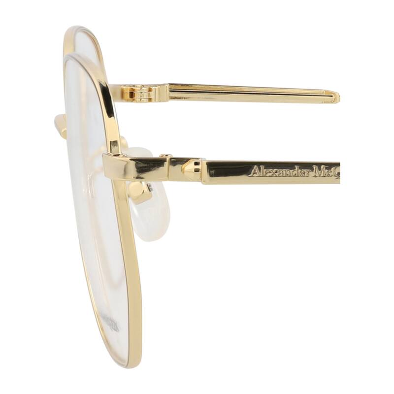 Alexander McQueen Round-Frame Metal Optical Frames