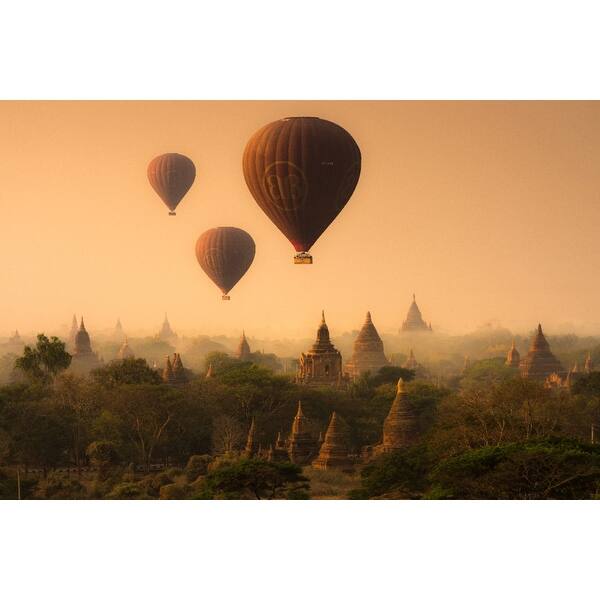 Began Myanmar Hot Air Balloons Lantern Press Photography Art Print Multiple Sizes Available 9 X 12 Art Print