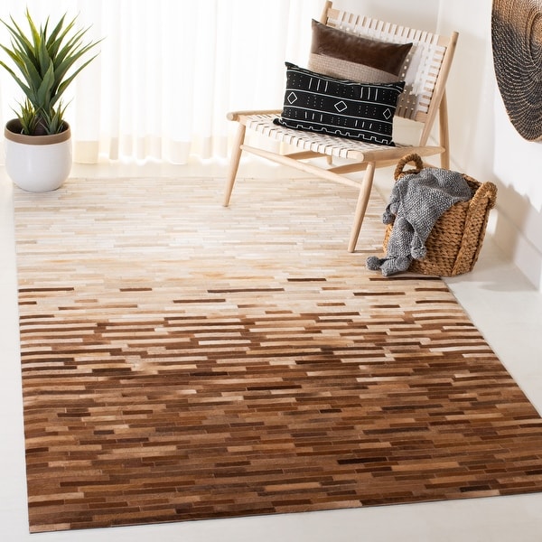 Safavieh Handmade Studio Leather Sineke Contemporary Leather Rug