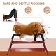 preview thumbnail 9 of 9, Classic Plush Rocking Bull Toy with Authentic Sounds, Soft Body and Easy-Grab Handle for Kids 3+, Safe for Up to 176 lbs