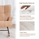 preview thumbnail 3 of 18, FERPIT Rocking Accent Chair Teddy Upholstered Glider Nursery Accent Chair Padded Seat with High Backrest for Living Room