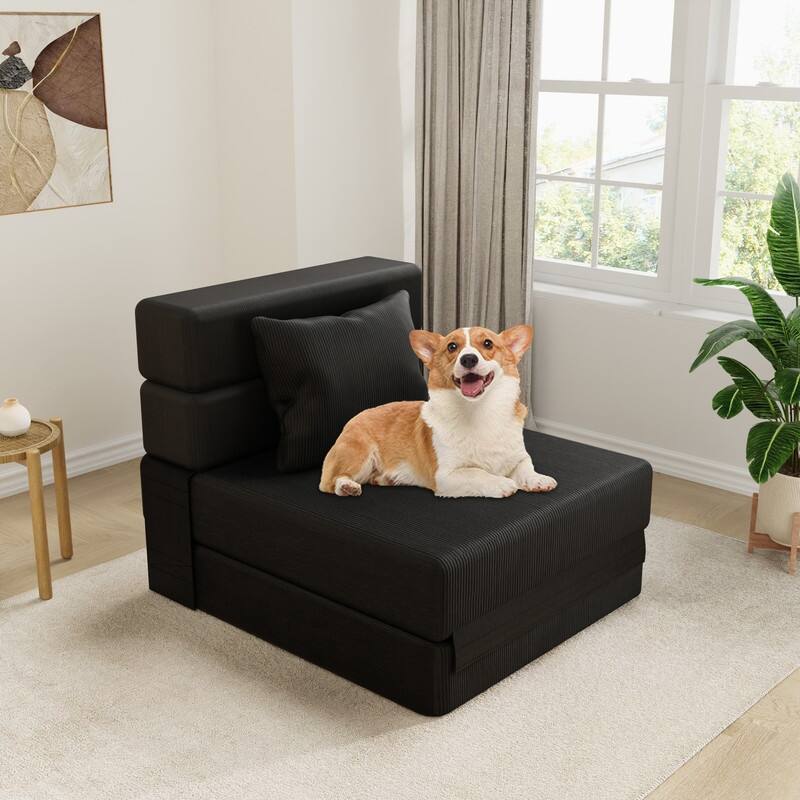 Convertible Compression Corduroy Sectional Sofa