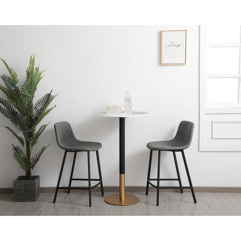 Linx 23" Faux Marble Pub table