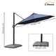 preview thumbnail 18 of 35, Clihome 11Ft Solar Tube Light Aluminum Patio Umbrella with Base