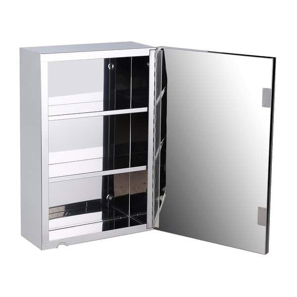 Shop 22 Stainless Steel Medicine Cabinet Mirror Wall Mount Medicine Cabinet Overstock 12364125