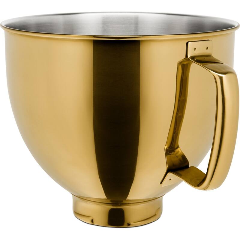 KitchenAid 5-Quart Tilt-Head Metallic Finish Stainless Steel Bowl in Radiant Gold