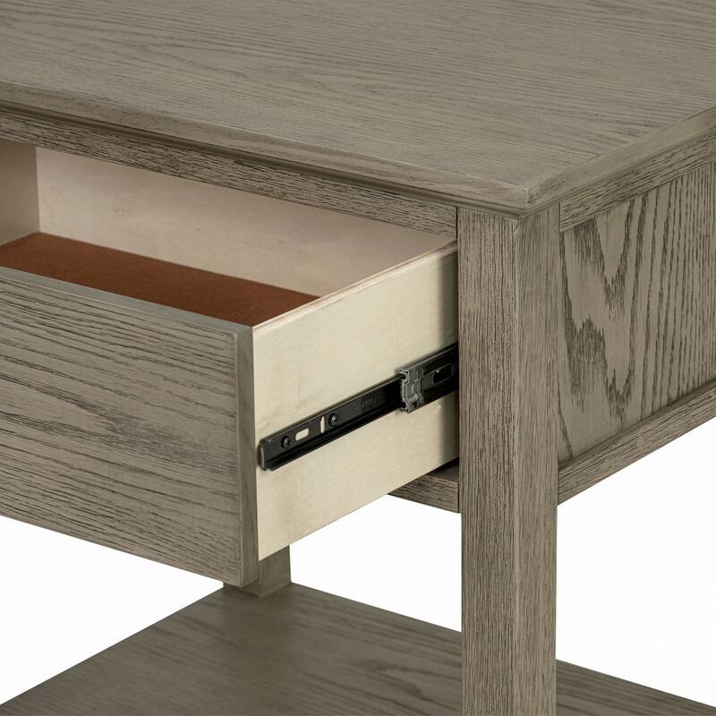 Victoria Bedside Table Reclaimed Grey