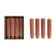 preview thumbnail 1 of 1, Unscented Pleated Taper Candles in Box - 1.0"L x 1.0"W x 4.8"H