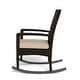 preview thumbnail 9 of 9, Bayview Pecan Outdoor Wicker Rocking Chair Set (3-Piece)