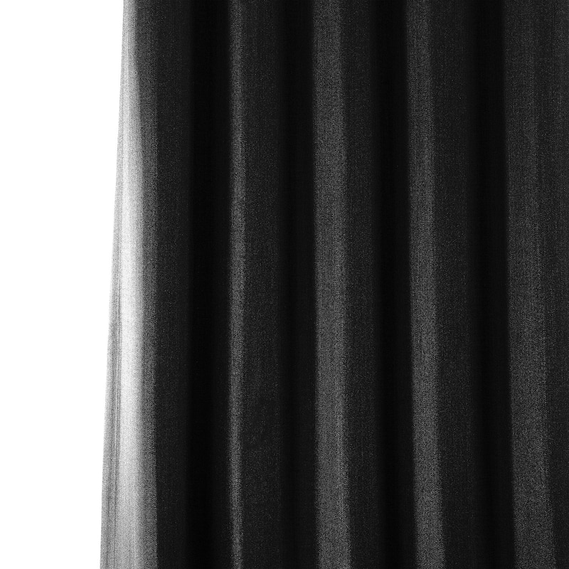 Exclusive Fabrics Faux Linen Room Darkening Curtain (1 Panel)