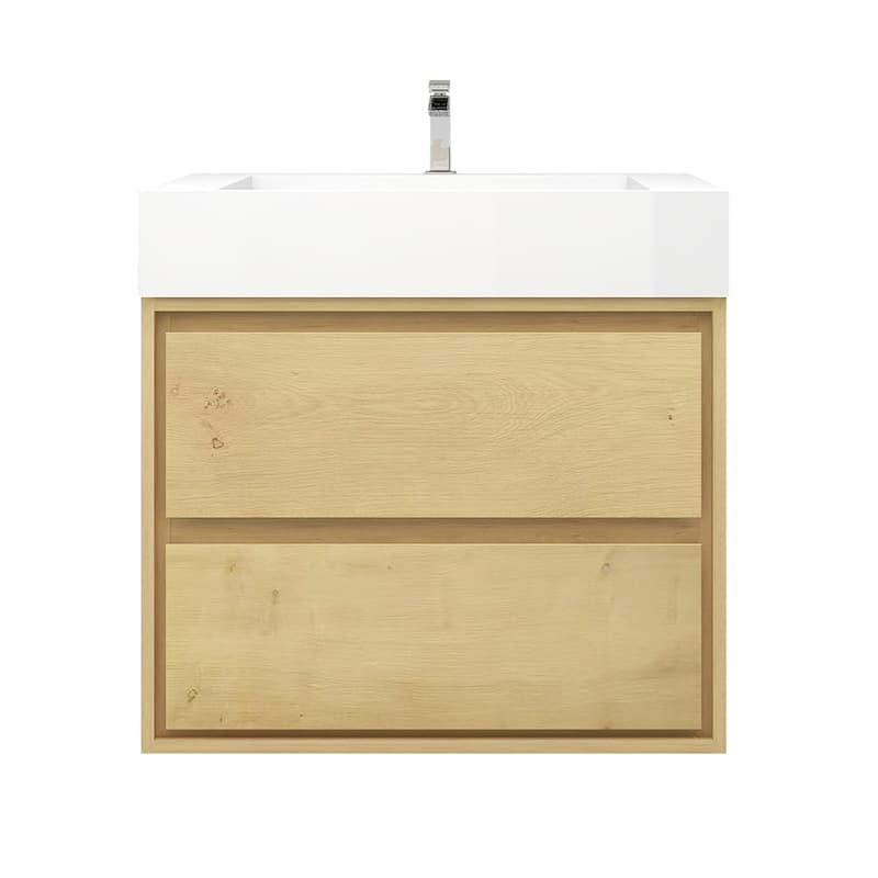 Victoria 30" Wall Mounted Modern Vanity with Acrylic Sink