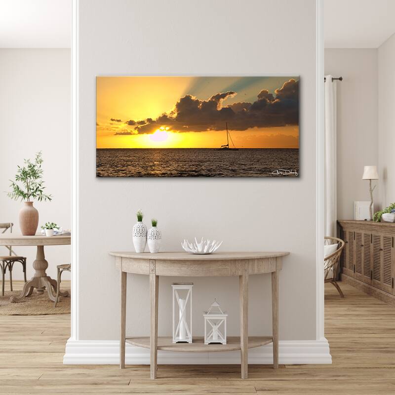 Ready2HangArt 'Maui Sunset' Wrapped Canvas Wall Art
