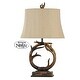 preview thumbnail 2 of 0, Delacora SC-MO38968 Dalton by Mossy Oak 30'' Tall Novelty Table Lamp with Hardback Fabric Shade - Dark Brown