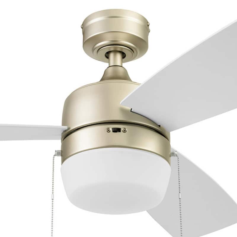 44" Honeywell Barcadero Matte Black Contemporary Indoor LED Ceiling Fan with Light, Pull Chain