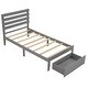 preview thumbnail 4 of 7, Twin Size Platform Bed with Drawer