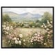 preview thumbnail 1 of 32, Valley in Bloom Farmhouse Art Framed Canvas Print by Art Remedy Black - 20" x 16"