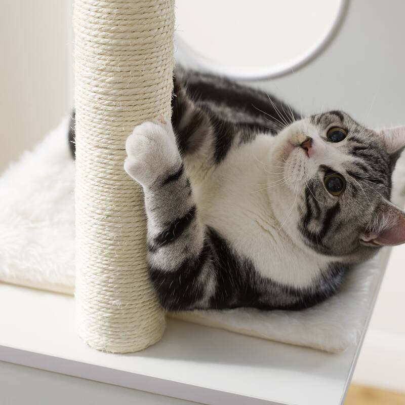 Sam's Pets Sheree 50" White Cat Tree