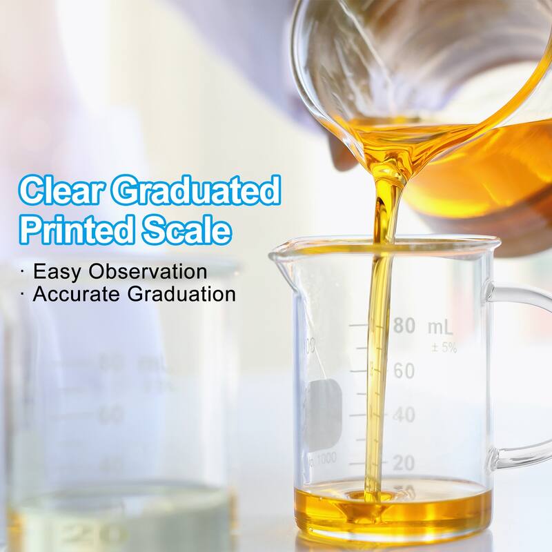 Glass Measuring Cup, 3.3 Borosilicate Glass for kitchen, Labs