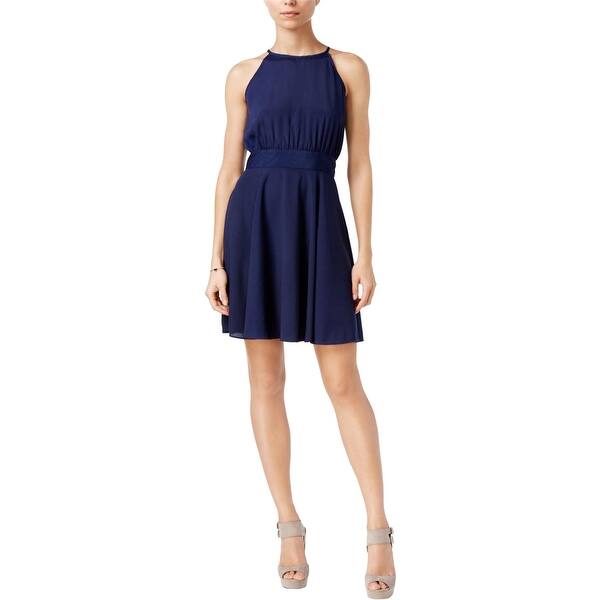 maison Jules Womens Kimberly Fit & Flare Dress, Blue, X-Large - Bed Bath &  Beyond - 41857154